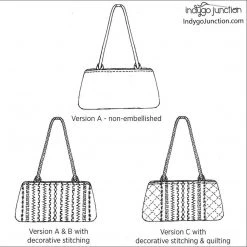 Indygo Junction Petite Stitched Purse Pattern Purses & Accessories