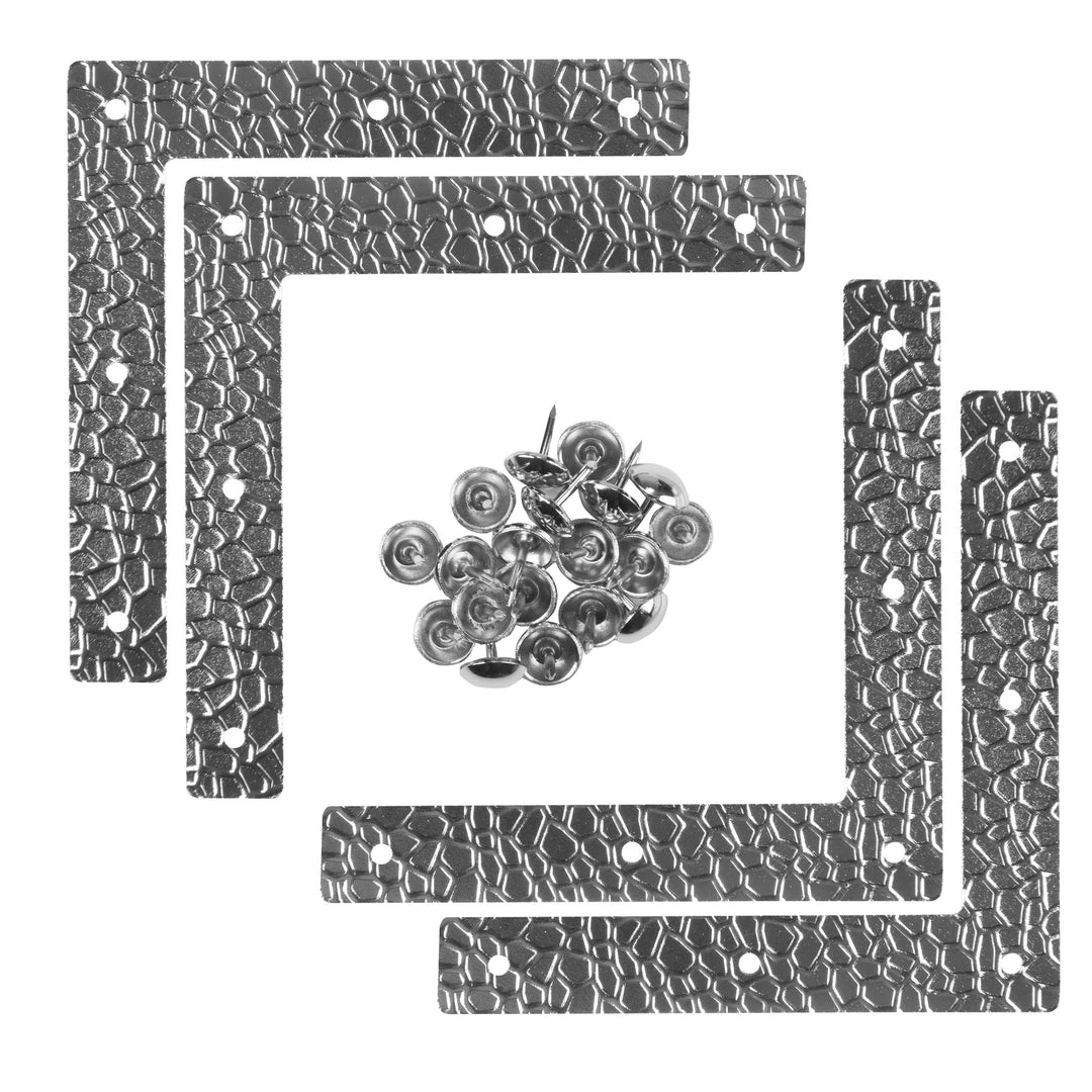 Dritz Textured Campaign Corners, Large, 4 Pc 4 Dritz Textured Campaign Corners, Large, 4 Pc