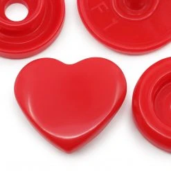 Dritz Plastic Color Heart Snaps, 12 Sets 21 Dritz Plastic Color Heart Snaps, 12 Sets