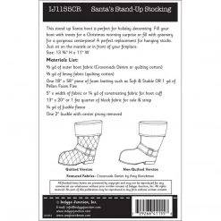 Indygo Junction Holiday Santa's Stand-Up Christmas Stocking Pattern