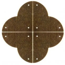 Dritz Smooth Quatrefoil Corners, Large, 4 Pc Campaign Hardware