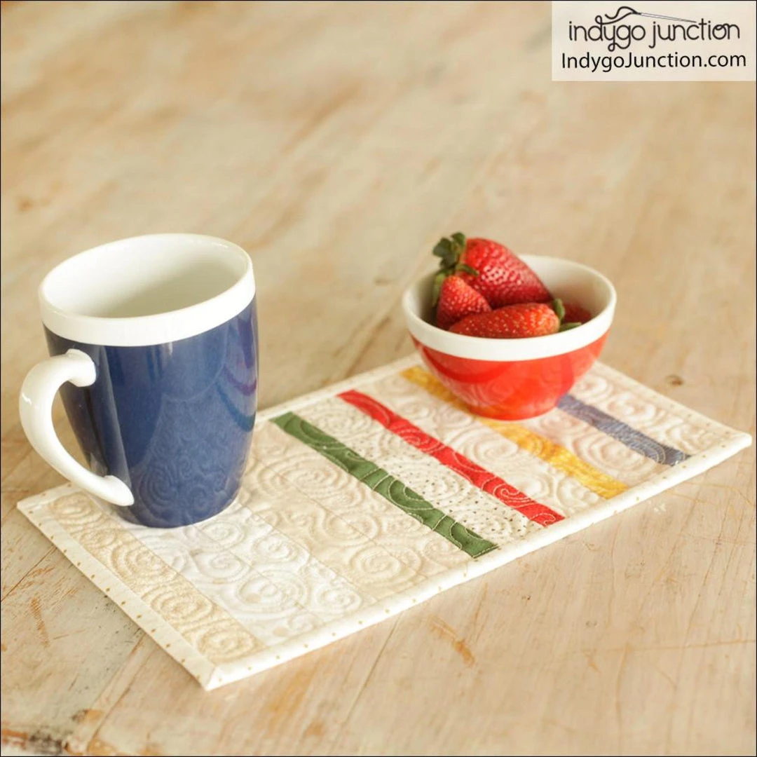 Indygo Junction Bay Blanket Three Piece Quilted Table Collection Pattern, PDF Download 5 Indygo Junction Bay Blanket Three Piece Quilted Table Collection Pattern, PDF Download