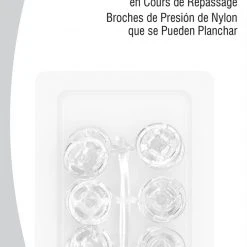 Dritz Iron Safe Nylon Snaps, 6 Sets, Clear