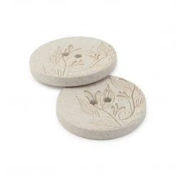 Dritz Buttons & Cover Buttons Recycled Hemp Round Floral Button, 23mm, 2 Pc 84 Dritz Buttons & Cover Buttons Recycled Hemp Round Floral Button, 23mm, 2 Pc
