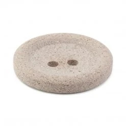 Dritz Recycled Macadamia Round Button, 34mm, Beige-Camel