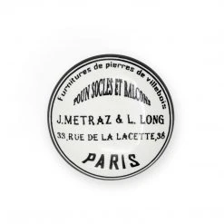 Dritz Ceramic Paris Knob, Black & White