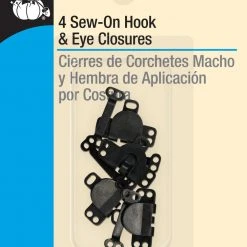Dritz Sew-On Hook & Eye Closures, 4 Pc