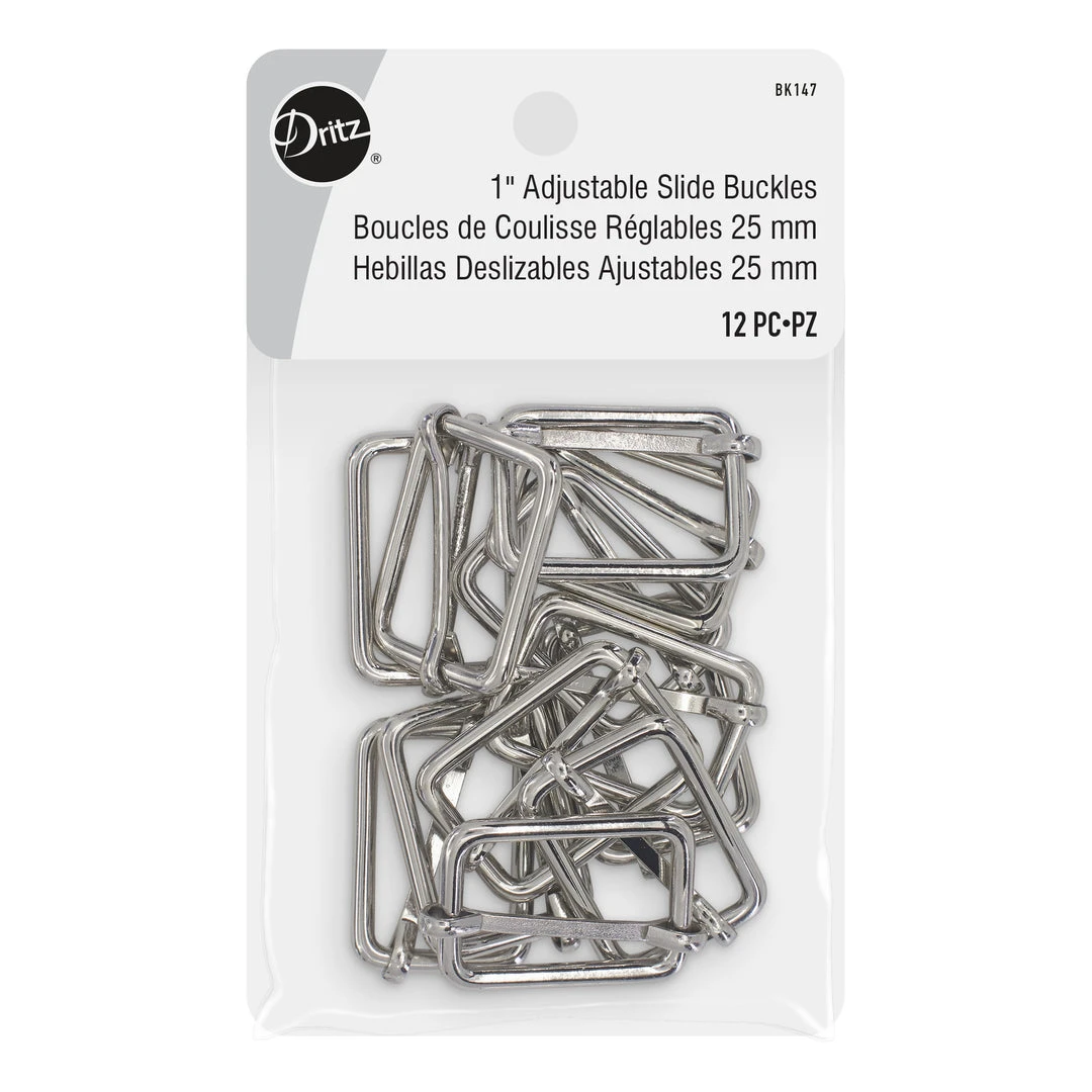 Dritz Bulk Notions 1" Adjustable Slide Buckles, 12 Pc 6 Dritz Bulk Notions 1" Adjustable Slide Buckles, 12 Pc