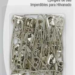 Dritz 2" Basting Pins, Nickel, 40 Pc Pins, Needles & Tacks