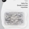 Dritz Safety Pins, Assorted Sizes, Nickel, 50 Pc 1 Dritz Safety Pins, Assorted Sizes, Nickel, 50 Pc