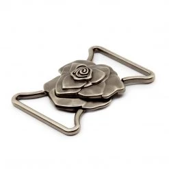 Dritz Rose Fashion Buckle, Antique Silver Buckles