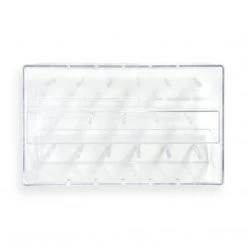 Dritz Machine Accessories Thread Box For Spools And Bobbins, Clear