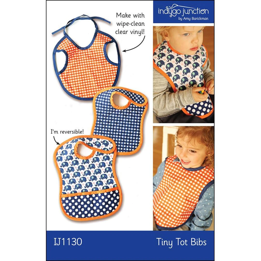 Indygo Junction Apparel Tiny Tot Bibs Pattern 3 Indygo Junction Apparel Tiny Tot Bibs Pattern