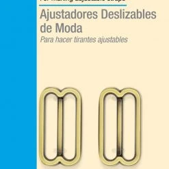Dritz 1" Fashion Slide Adjusters, Antique Brass, 2 Pc Buckles