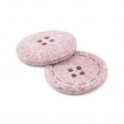 Dritz Recycled Cotton Round Stitch Button, 25mm, 2 Pc Buttons & Cover Buttons