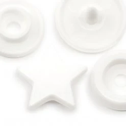 Dritz Plastic Color Star Snaps, 12 Sets, White 9 Dritz Plastic Color Star Snaps, 12 Sets, White
