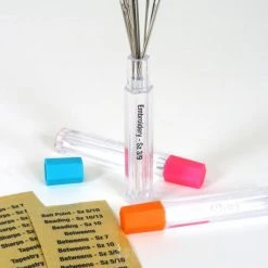 Dritz Needle Storage Tubes, Assorted, 3 Pc