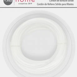 Dritz Weltfill Solid Filler Cord, White, 6 Yd