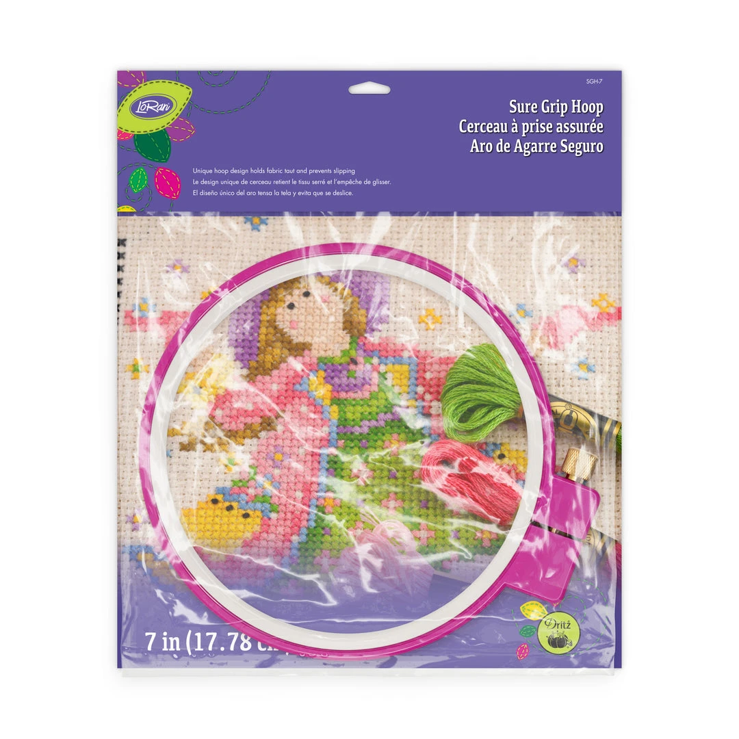 LoRan Sure Grip Hoop, Holds Fabric Embroidery 4 LoRan Sure Grip Hoop, Holds Fabric Embroidery
