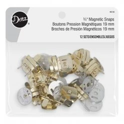 Dritz 3/4" Magnetic Snaps, 12 Sets Bulk Notions