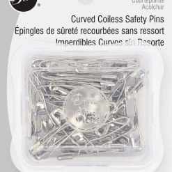 Dritz 1-1/16" Curved Coiless Safety Pins, 50 Pc Pins, Needles & Tacks