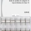 Dritz Class 15 Box Of Bobbins, Clear, 12 Pc Sewing Baskets & Storage