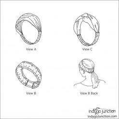 Indygo Junction Purses & Accessories Banded Beauty Headband Trio Pattern, PDF Download