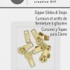 Dritz Zipper Slides & Stops, Brass, 12 Pc 2 Dritz Zipper Slides & Stops, Brass, 12 Pc