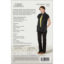 Indygo Junction Mandarin Vest Pattern Apparel