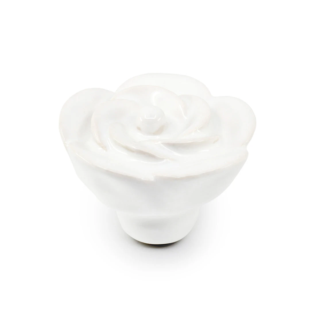 Dritz Ceramic Flower Knob, White 5 Dritz Ceramic Flower Knob, White