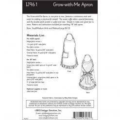 Indygo Junction Grow-with-Me Apron Pattern, PDF Download