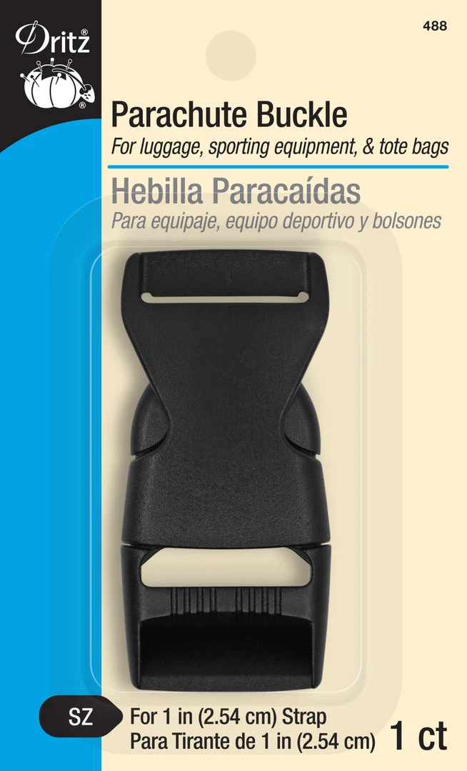 Dritz 1" Parachute Buckle, Black Buckles 3 Dritz 1" Parachute Buckle, Black Buckles