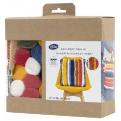 LoRan Yarn Accessories Latch-Stitch Pillow Kit, 16