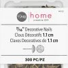 Dritz 7/16" Textured Decorative Nails, Antique Brass, 300 Pc