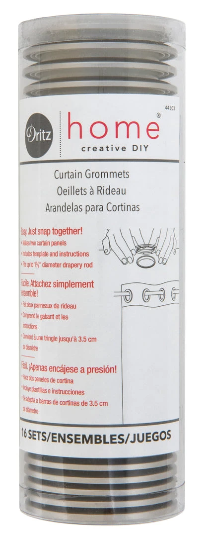 Dritz 1-9/16" Curtain Grommets, 16 Sets Curtain Grommets & Rings 19 Dritz 1-9/16" Curtain Grommets, 16 Sets Curtain Grommets & Rings
