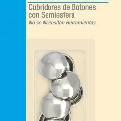 Dritz Half Ball Cover Buttons, Nickel Buttons & Cover Buttons