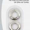 Dritz Screw Together Grommets, 2 Pc, Nickel