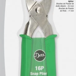 Dritz Snap Pliers For 3/8" Open-Ring & 7/16" Pearl Snaps, Green