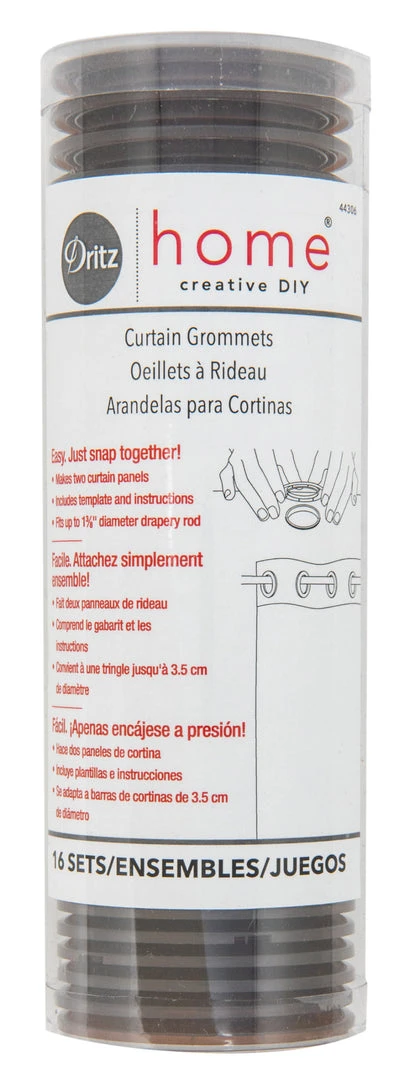Dritz 1-9/16" Curtain Grommets, 16 Sets Curtain Grommets & Rings 7 Dritz 1-9/16" Curtain Grommets, 16 Sets Curtain Grommets & Rings