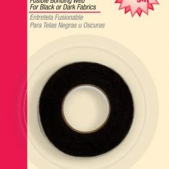 Dritz Stitch Witchery Fusible Bonding Web, Regular Weight, Black, 13 Yd