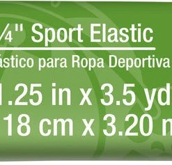 Dritz 1-1/4" Sport Elastic, White Elastics