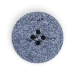 Dritz Recycled Cotton Round Stitch Button, 25mm, 2 Pc Buttons & Cover Buttons