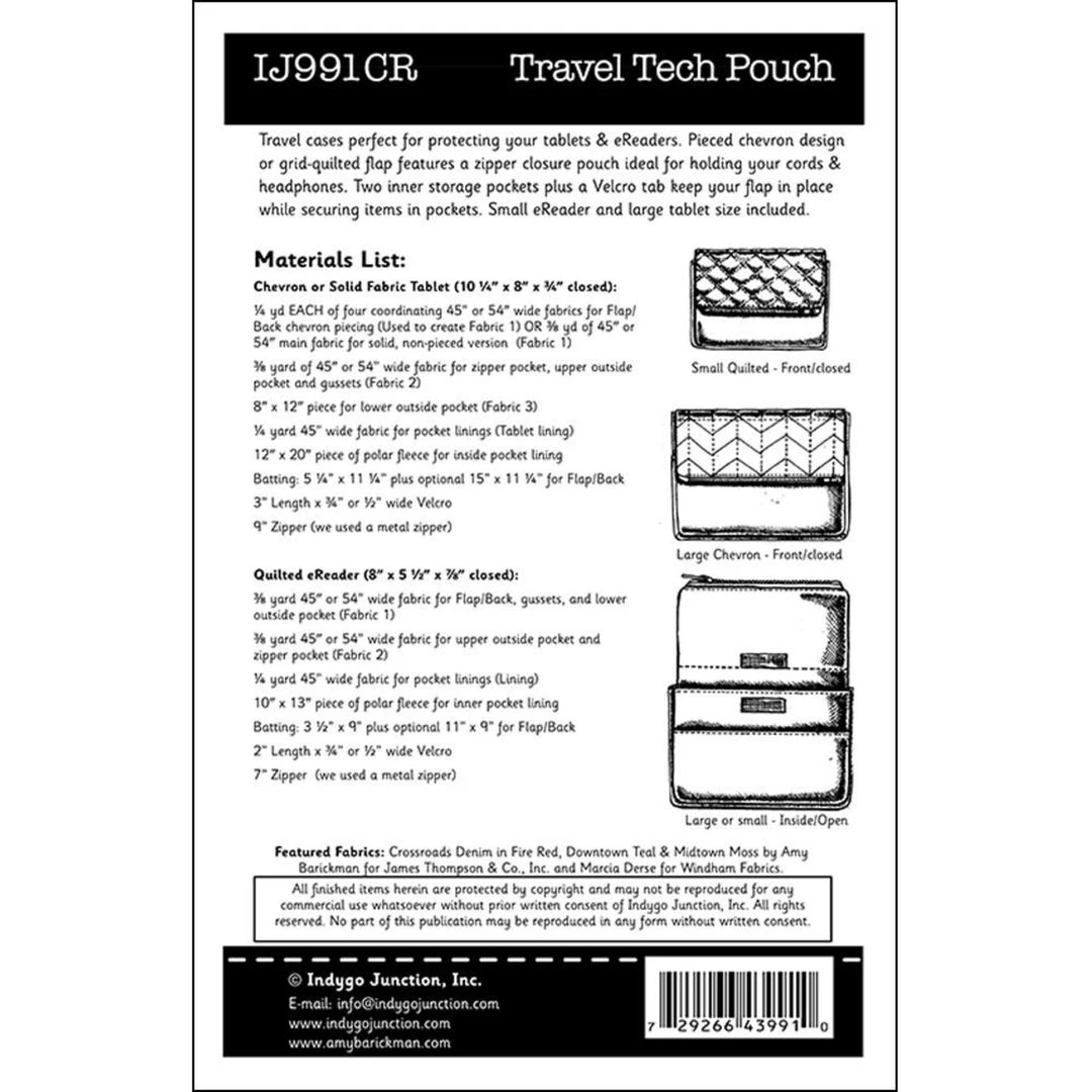 Indygo Junction Quilted Chevron Travel Tech Pouch Pattern, PDF Download Purses & Accessories 5 Indygo Junction Quilted Chevron Travel Tech Pouch Pattern, PDF Download Purses & Accessories