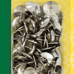 Dritz Extra-Large Thumb Tacks, Silver, 65 Pc