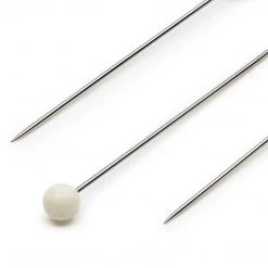 Dritz Pins & Accessories 1-1/2" Long Color Ball Pins, White, 250 Pc