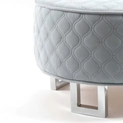 Dritz Industrial Metal Legs, Nickel, 2 Pc Furniture Legs & Feet