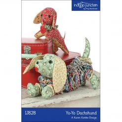 Indygo Junction Yo-Yo Stuffed Dachshund Dog Pattern Crafts & Toys