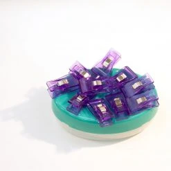 Dritz Fabric & Craft Clips, Purple, 12 Pc