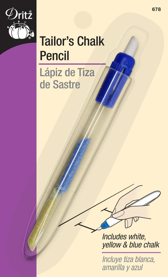 Dritz Tailors Chalk Pencil, 3 Chalk Refills 3 Dritz Tailors Chalk Pencil, 3 Chalk Refills