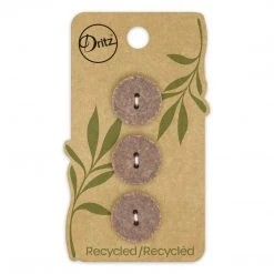 Dritz Buttons & Cover Buttons Recycled Cotton Round Button, 18mm, 3 Pc